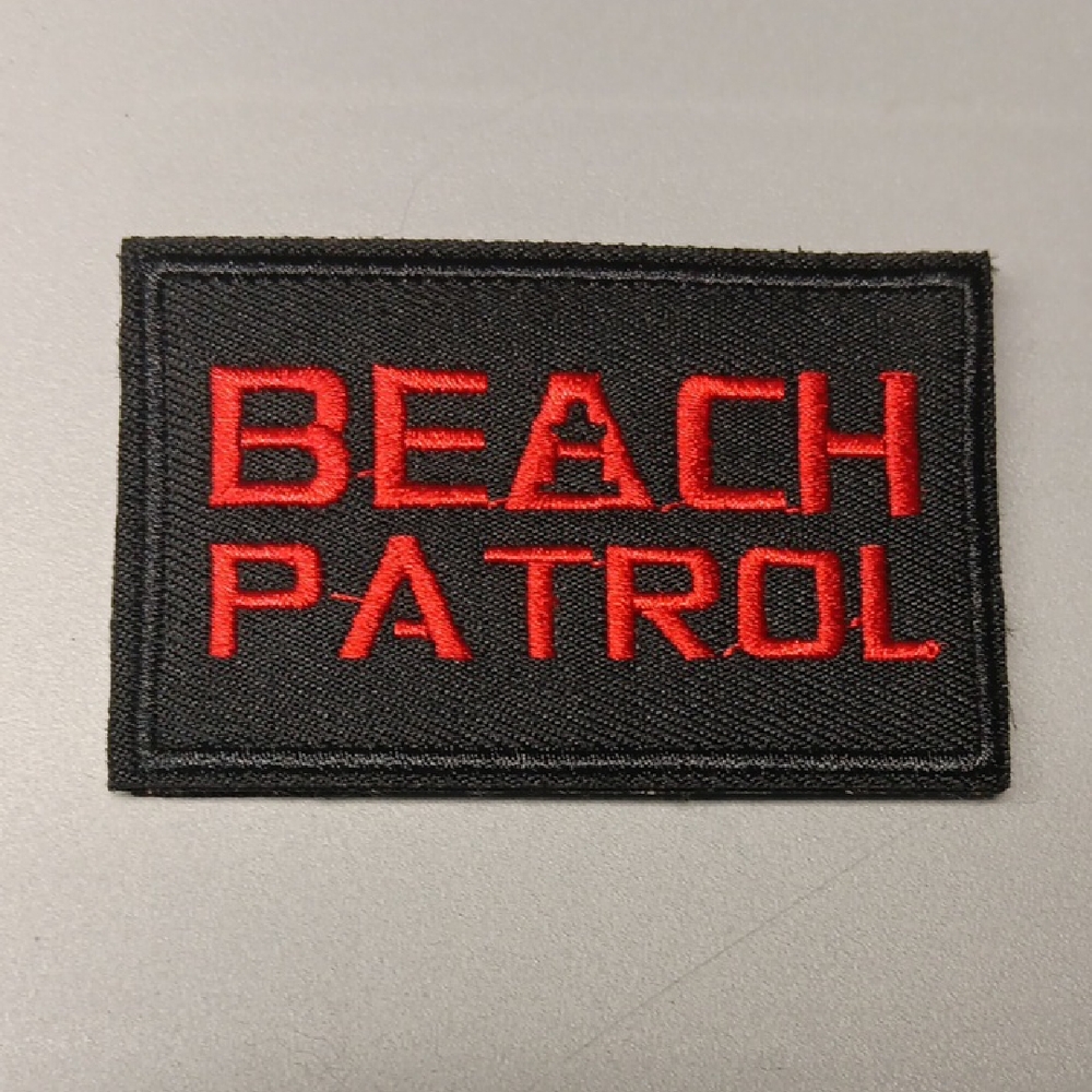Black and Red Beach Patrol Patch